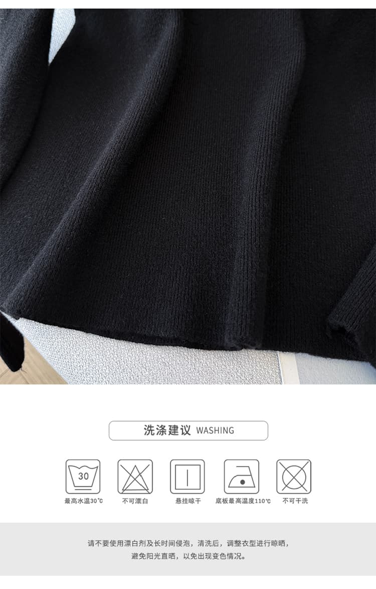 2026 가을 겨울 레이스 레이스 긴팔 스웨터 홀로우 아웃 한국 스타일 니트 스웨터 여성 작은 터틀넥 기본 셔츠 인사이드 가져 가라. 외출용 상세 이미지 28