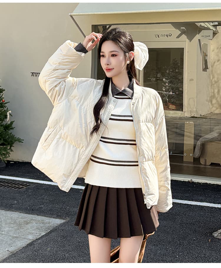 2026 가을 겨울 새로운 스웨터 POLO 칼라 풀오버 스트라이프 니트 스웨터 여성 폴로 칼라 기본 셔츠 인사이드 가져 가라. 외출용 상세 이미지 9