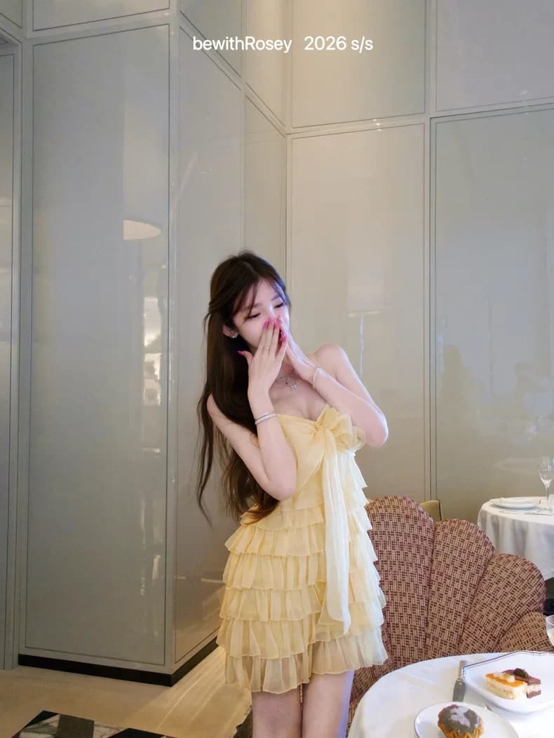 4 23 20 00 bewithrosey 고대 조기 보여주기 필드 케이크 드레스 상세 이미지 3
