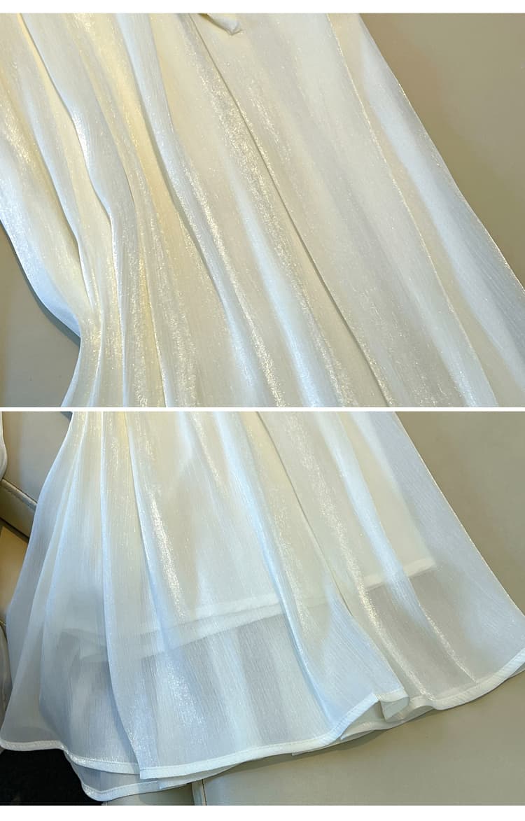 실사 여름 얇은 스타일 깃발 실 얼음 센스 와이드 레그 팬츠 치마 여성 도루 센스 루즈핏 슬림해 보이는 캐주얼 스트레이트 바지 상세 이미지 47
