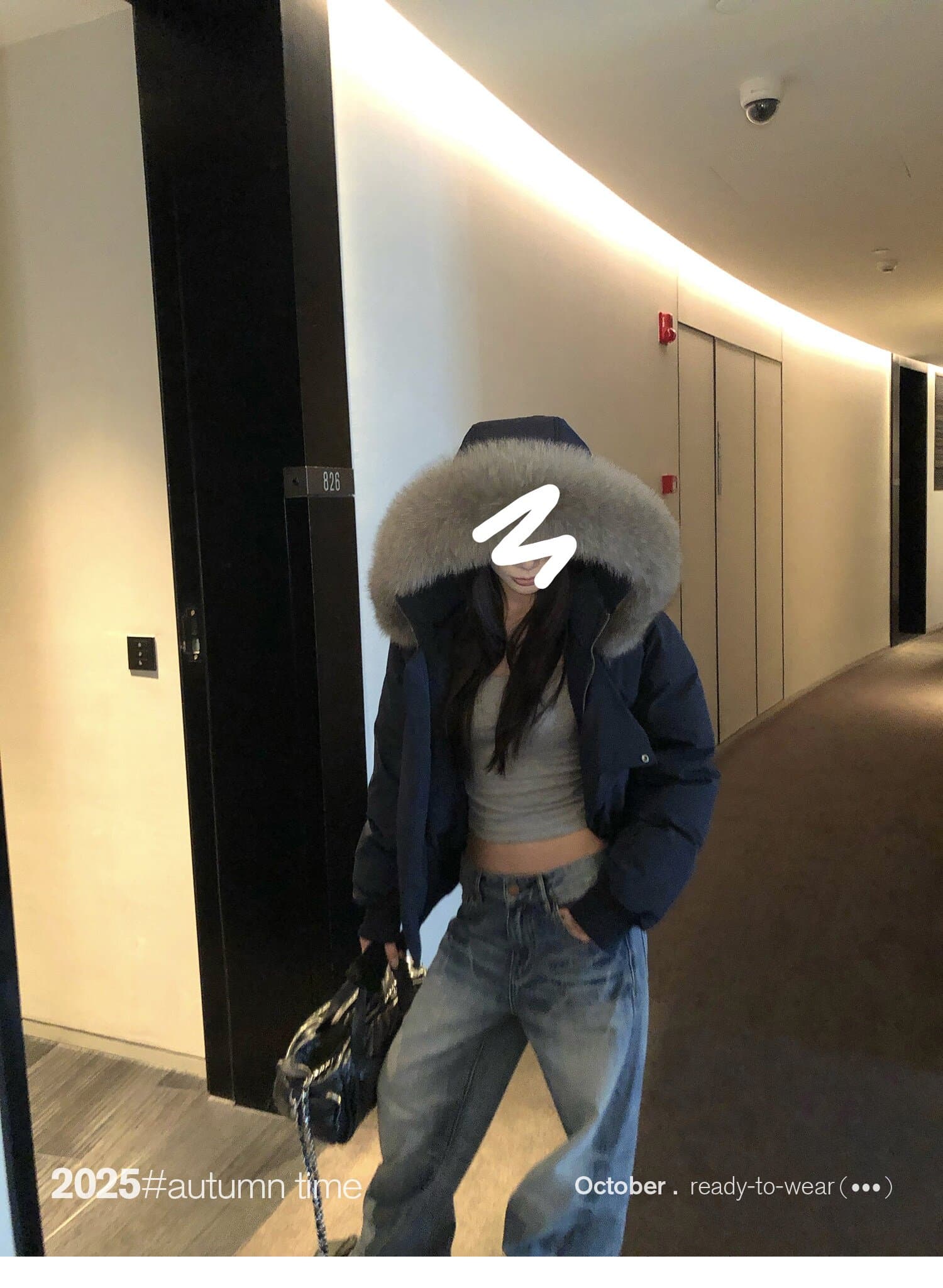 블루스 순간 여우 모피 칼라 쇼트 스타일 자이언트 잘 생긴 다운 재킷 여성 머저리 작은 키 재킷 새로운 코튼 자켓 상세 이미지 31