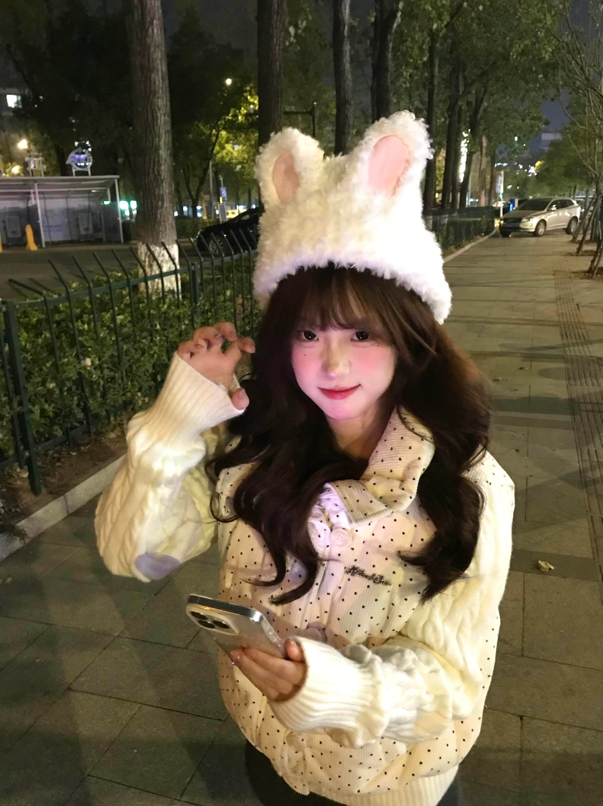 한 부서 달콤함 도트 무늬 니트 패치워크 긴팔 면 의류 여성 코트 겨울 루즈핏 두꺼운 쇼트 스타일 보온 패딩 재킷 상세 이미지 31