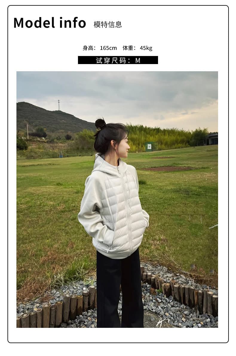 갈비 살 다운 재킷 얇고 가벼운 내피 여자 얇은 스타일 목화 진딧물 면 의류 겨울 패치워크 이른 봄 재킷 2026 새로운 두꺼움 상세 이미지 14