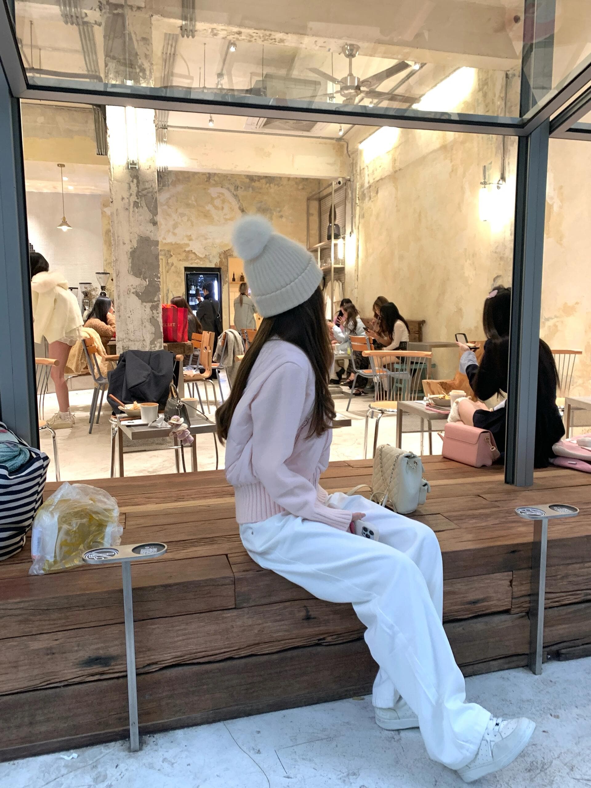 양모 패치워크 2026 가을 겨울 새로운 프랑스식 품격 디자인 센스 작은 대중 쇼트 스타일 화이트 다운 재킷 보온 재킷 상세 이미지 74