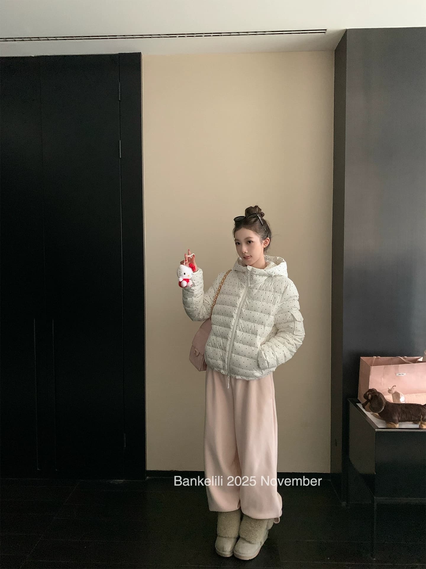 밤나무 코코아 한 여성 꽃무늬 따뜻한 따뜻한 패키지 겨울 제로 압력 센스 ins 갈비 살 후드 다운 재킷 여성 겨울 면 옷 상세 이미지 1