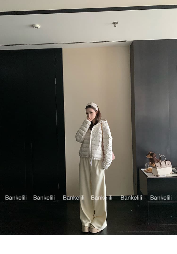 밤나무 코코아 한 여성 꽃무늬 따뜻한 따뜻한 패키지 겨울 제로 압력 센스 ins 갈비 살 후드 다운 재킷 여성 겨울 면 옷 상세 이미지 21