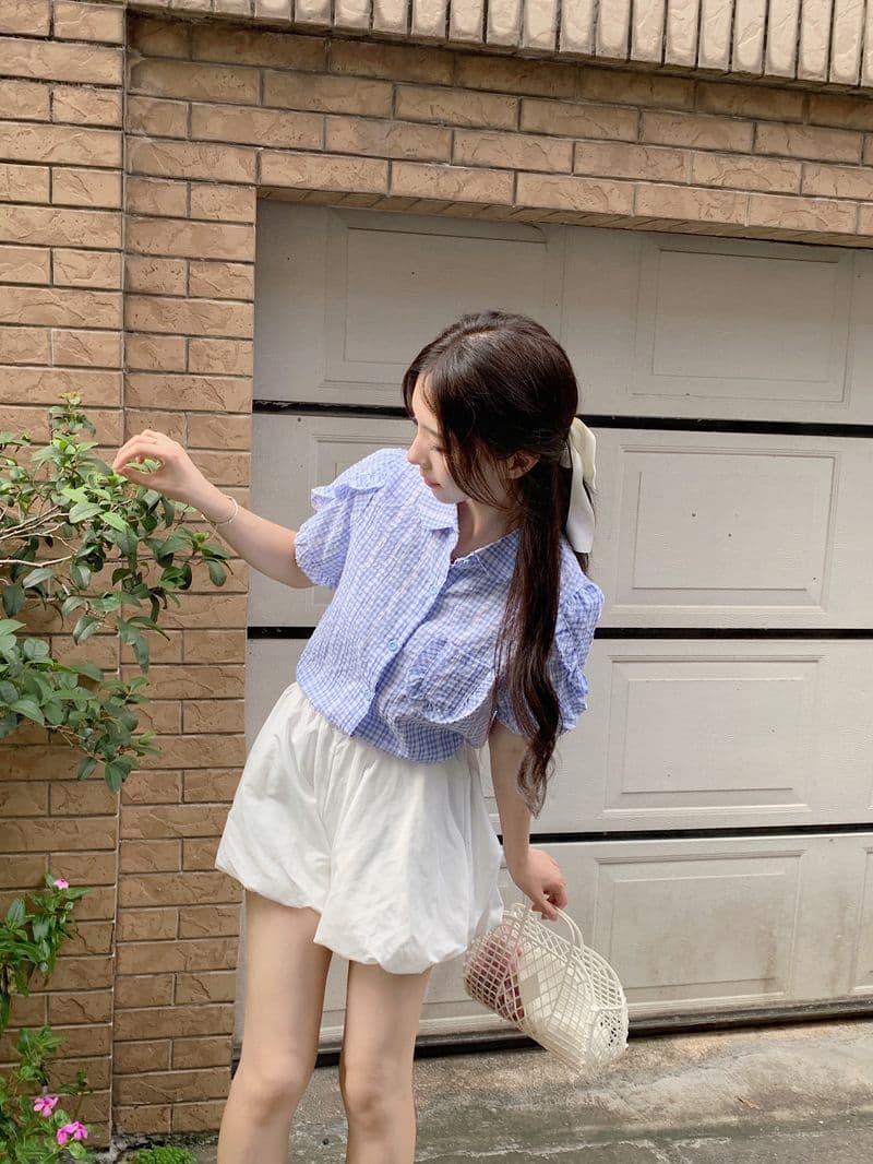 달콤함 연령 감소 프랑스식 Chic 프릴 Feifei 소매 셔츠 여성 2026 여름 새로운 디자인 센스 작은 대중 맨위 상세 이미지 4