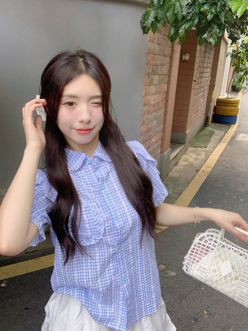 달콤함 연령 감소 프랑스식 Chic 프릴 Feifei 소매 셔츠 여성 2026 여름 새로운 디자인 센스 작은 대중 맨위 상세 이미지 6