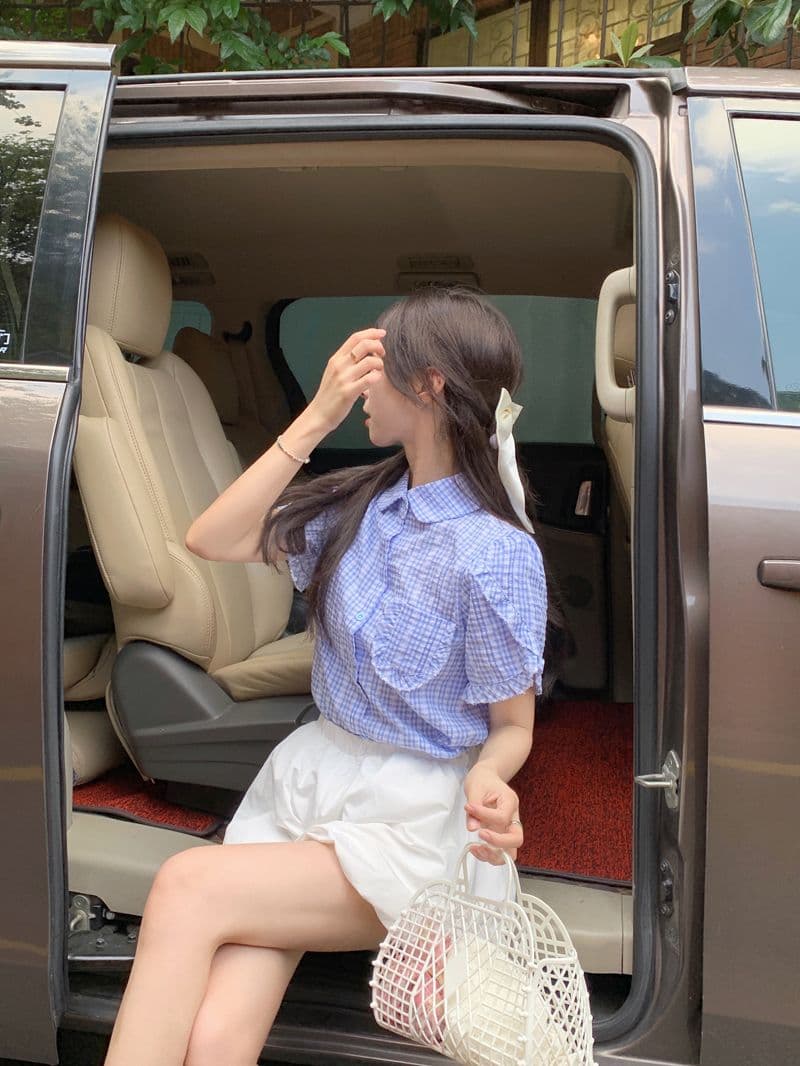 달콤함 연령 감소 프랑스식 Chic 프릴 Feifei 소매 셔츠 여성 2026 여름 새로운 디자인 센스 작은 대중 맨위 상세 이미지 8
