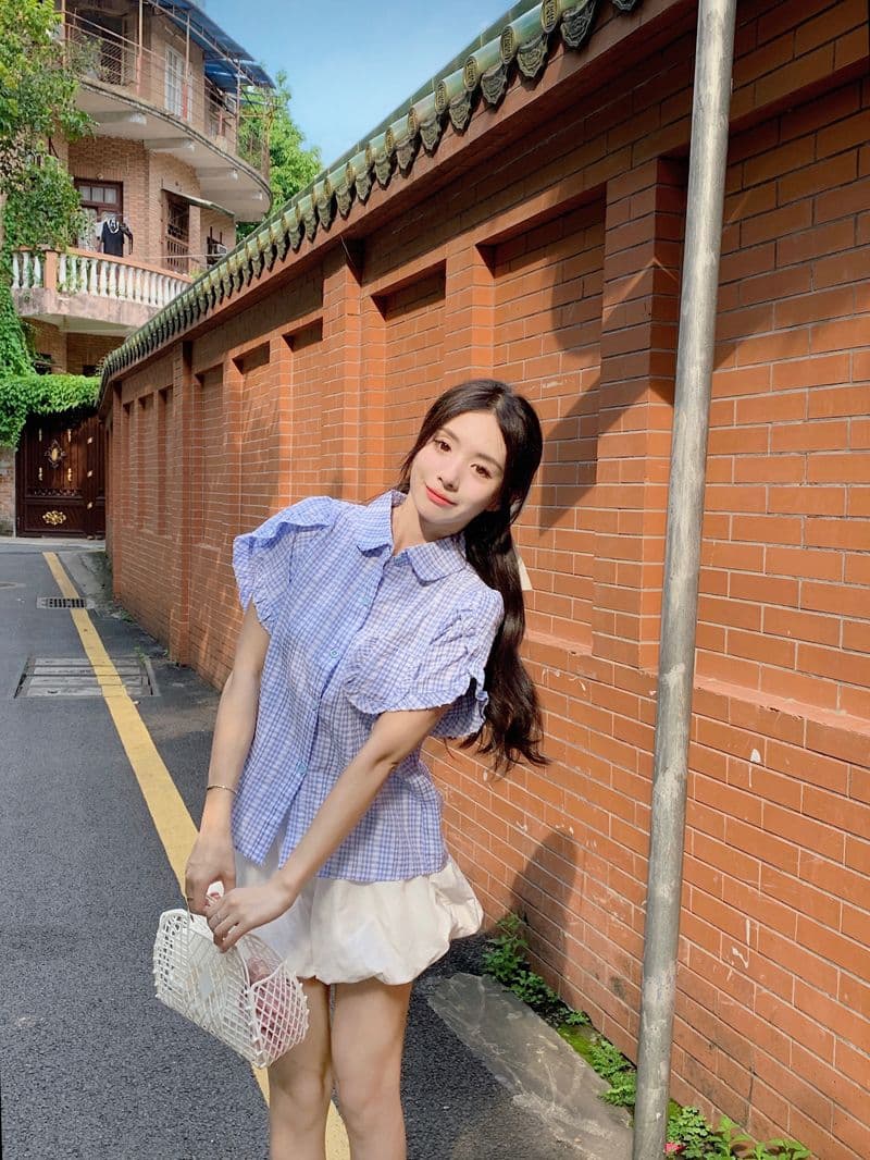 달콤함 연령 감소 프랑스식 Chic 프릴 Feifei 소매 셔츠 여성 2026 여름 새로운 디자인 센스 작은 대중 맨위 상세 이미지 18