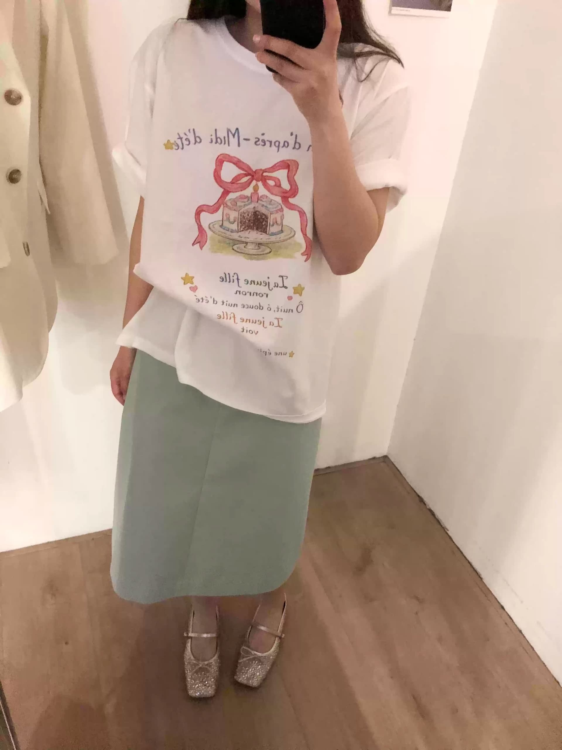 한국 동대문 여름 새로운 캐주얼 루즈핏 레트로 재미있는 프린트 다용도 라운드 넥 반팔 맨위 티셔츠 여성 상세 이미지 5