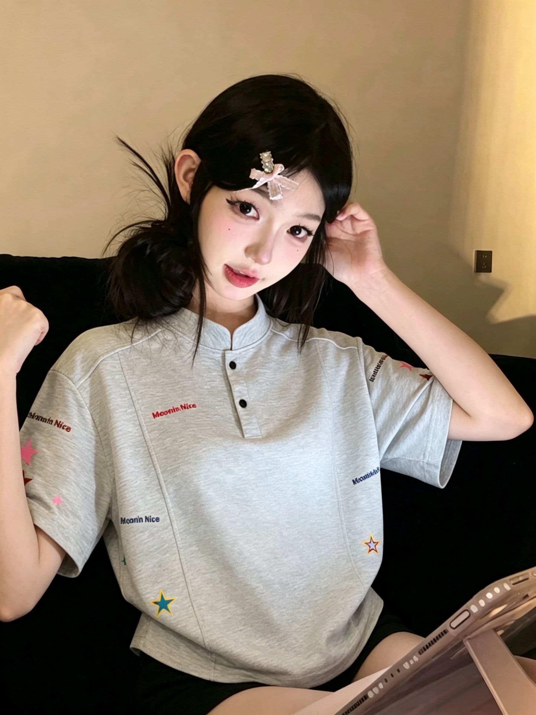 좋은 품질 원본 솜씨 인쇄 지출 개체 같은 단락 50 면 45 폴리 에스터 5 암모니아 Lun 반팔 티셔츠 이미지 3