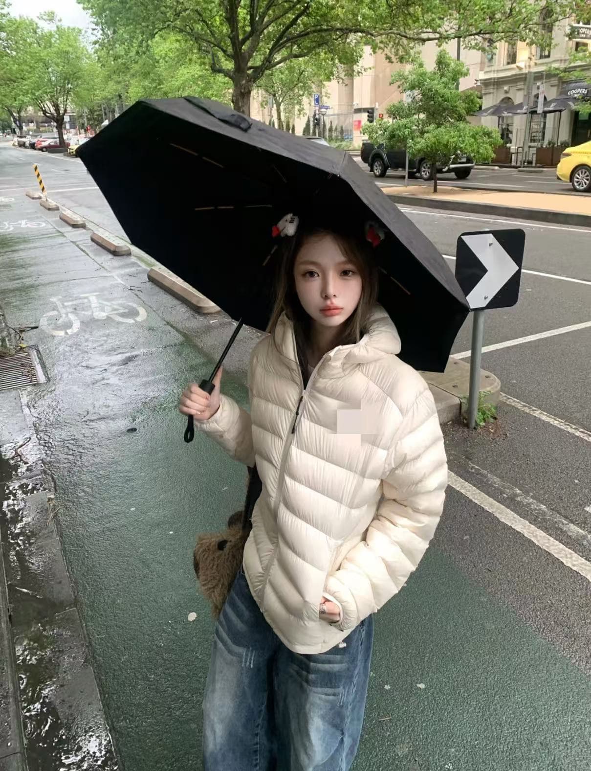 아래 면화 의류 여성 겨울 2026 새로운 얇고 가벼운 후드 작은 목화 진딧물 한국 스타일 루즈핏 패션 보온 면 옷 재킷 상세 이미지 24