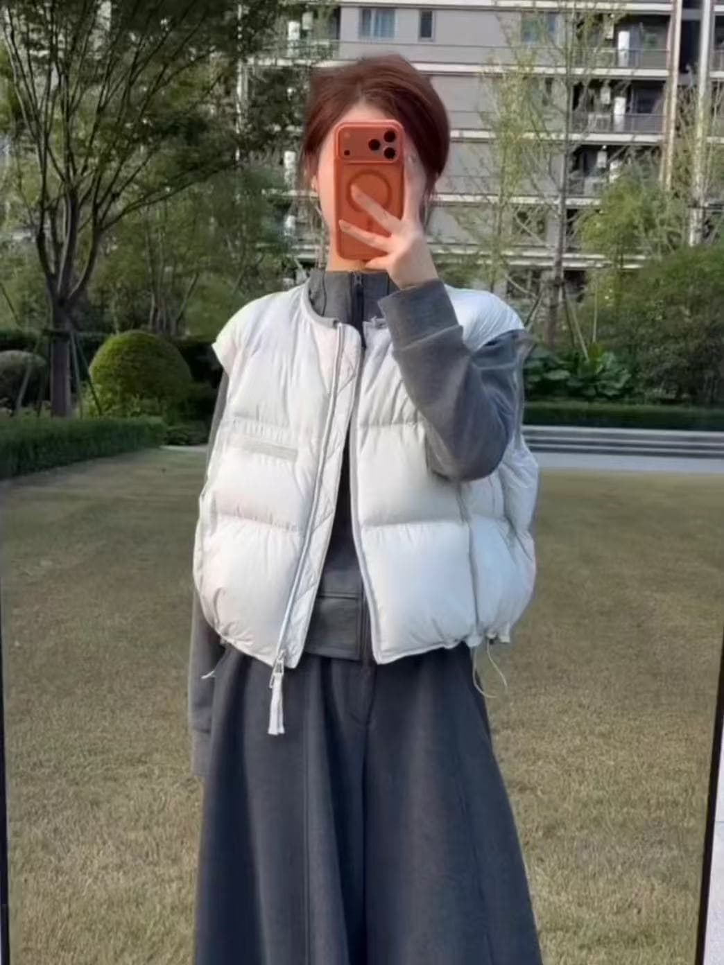 한국 스타일 베스트 여성 짧은 조끼 가을 겨울 새로운 2026 루즈핏 고급 센스 작은 키 어깨 외출용 상세 이미지 17