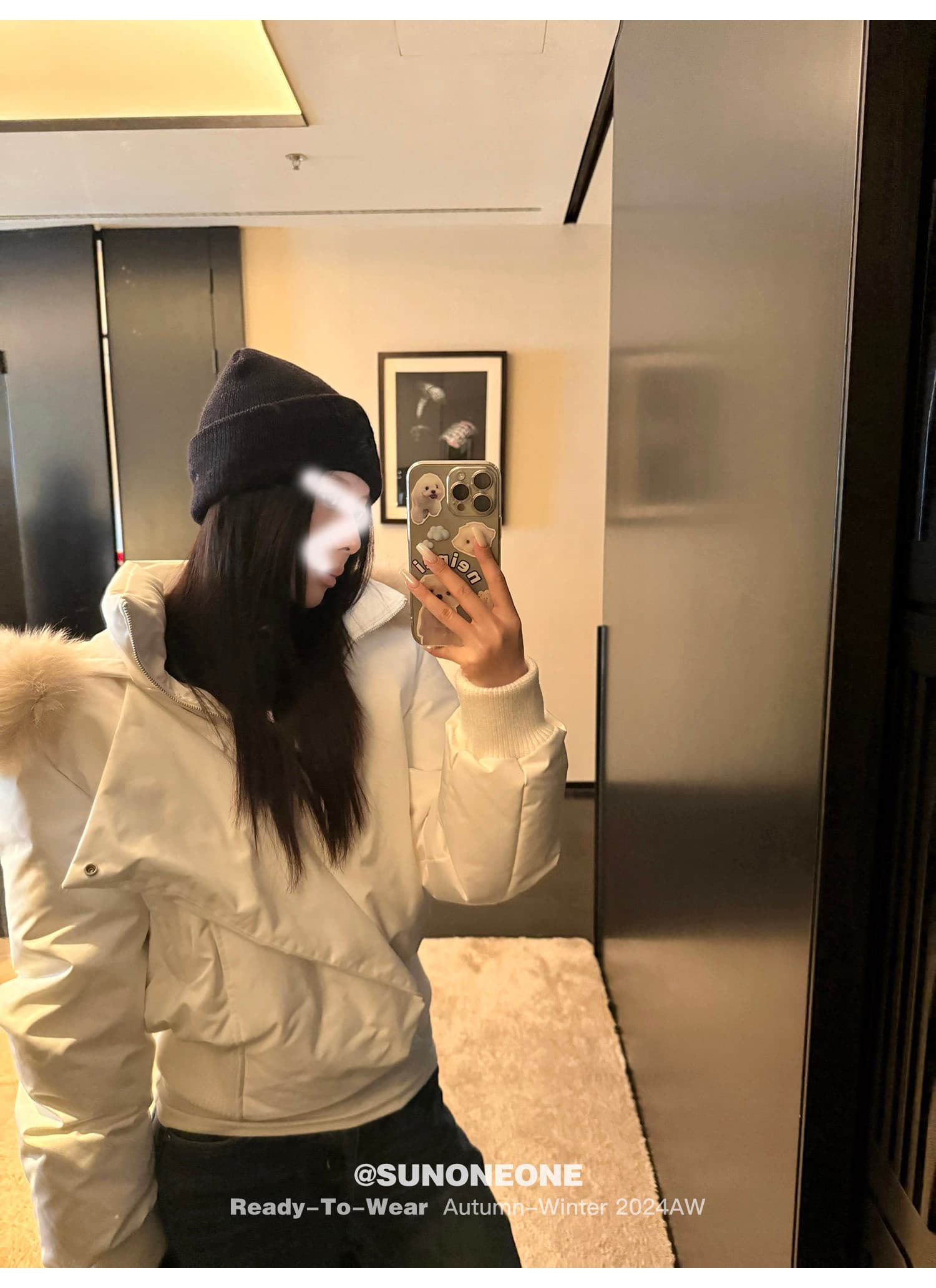 블루스 순간 여우 모피 칼라 쇼트 스타일 자이언트 잘 생긴 다운 재킷 여성 머저리 작은 키 재킷 새로운 코튼 자켓 상세 이미지 7