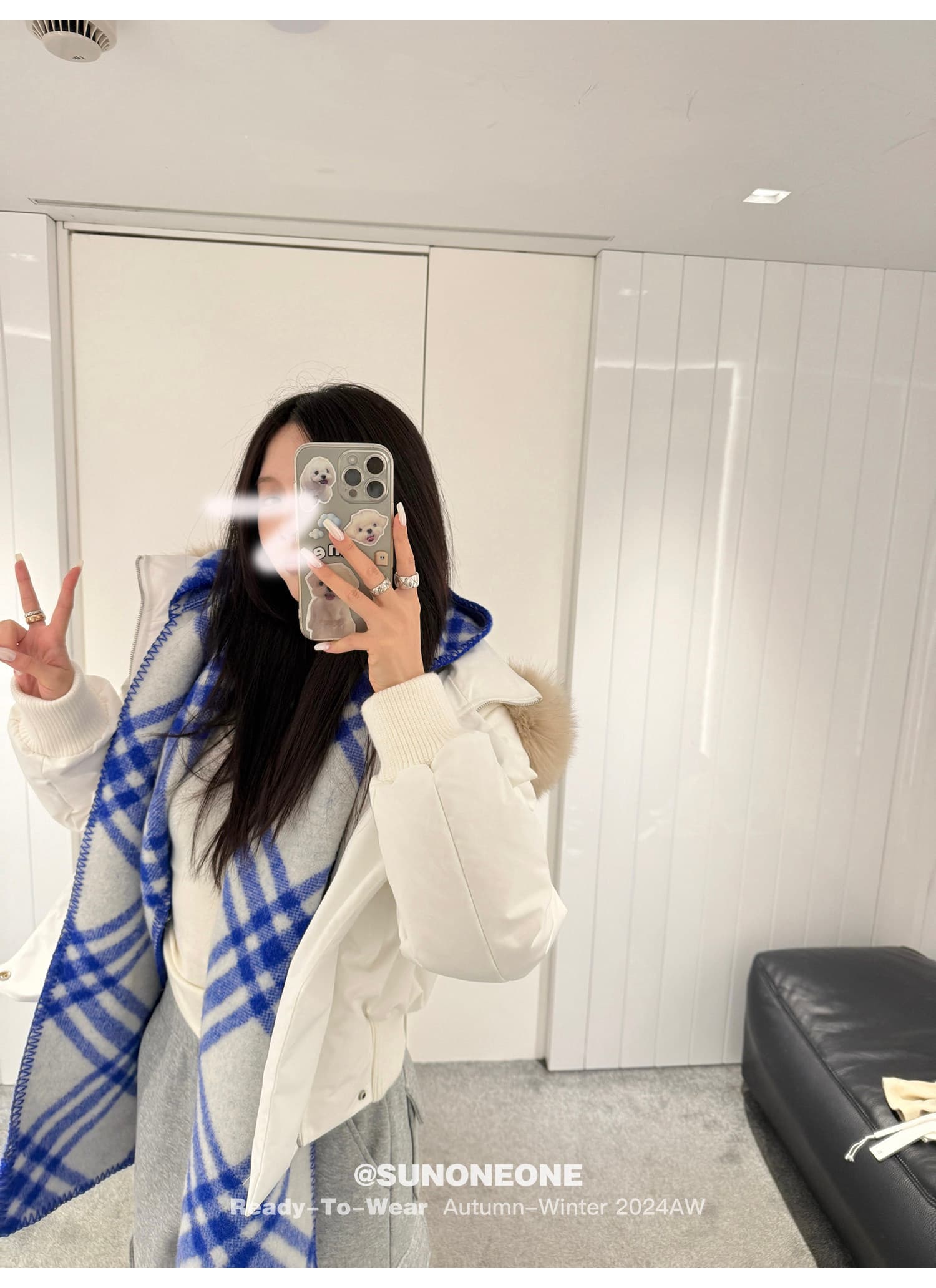 블루스 순간 여우 모피 칼라 쇼트 스타일 자이언트 잘 생긴 다운 재킷 여성 머저리 작은 키 재킷 새로운 코튼 자켓 상세 이미지 15