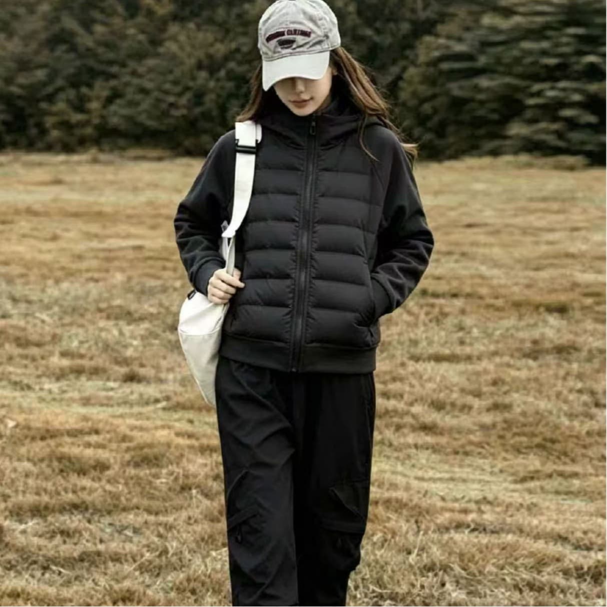 갈비 살 다운 재킷 얇고 가벼운 내피 여자 얇은 스타일 목화 진딧물 면 의류 겨울 패치워크 이른 봄 재킷 2026 새로운 두꺼움 이미지 5