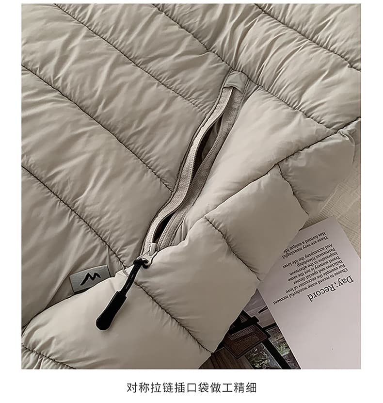 빅 사이즈 면 의류 여성 겨울 새로운 얇고 가벼운 후드 작은 목화 진딧물 한국 스타일 루즈핏 패션 보온 면 옷 재킷 상세 이미지 15