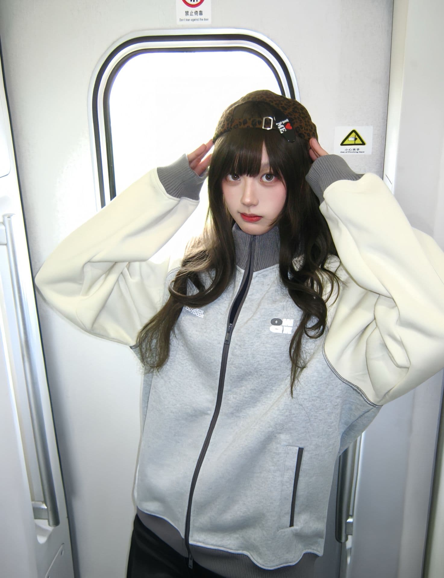 좋은 품질 한국 chic 아메리칸 2026 가을 후드티 여성 순수한 Mianhua 면 지퍼 카디건 코트 트렌디 이미지 2