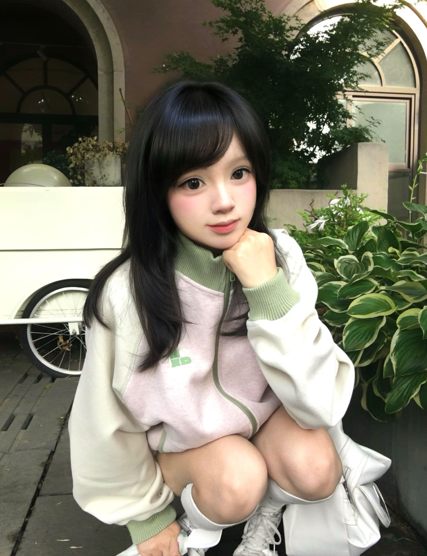 좋은 품질 한국 chic 아메리칸 2026 가을 후드티 여성 순수한 Mianhua 면 지퍼 카디건 코트 트렌디 상세 이미지 12