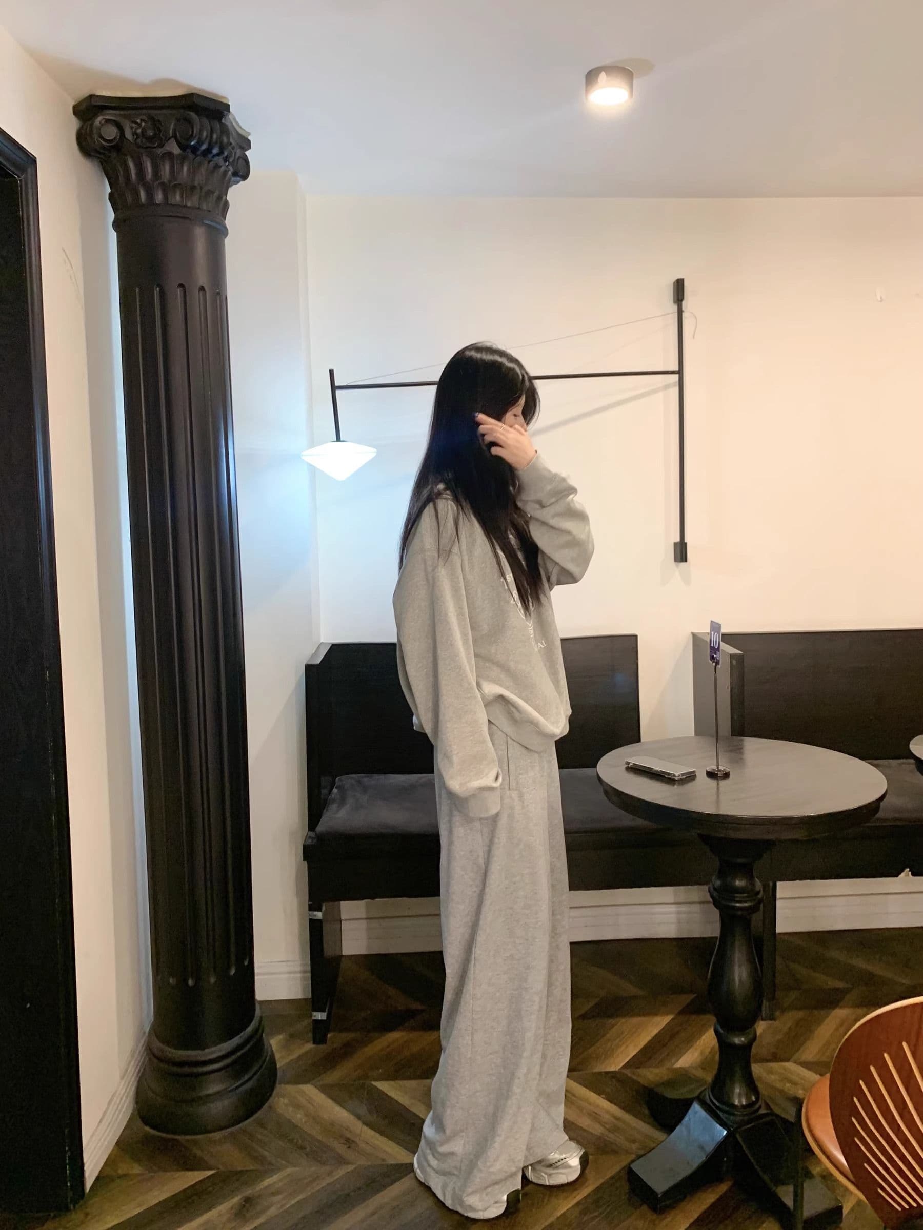 2026 한국 스타일 새로운 가을 겨울 의류 맨위 oversize 라운드 넥 후드티 트렌디 ins 여성 이미지 4
