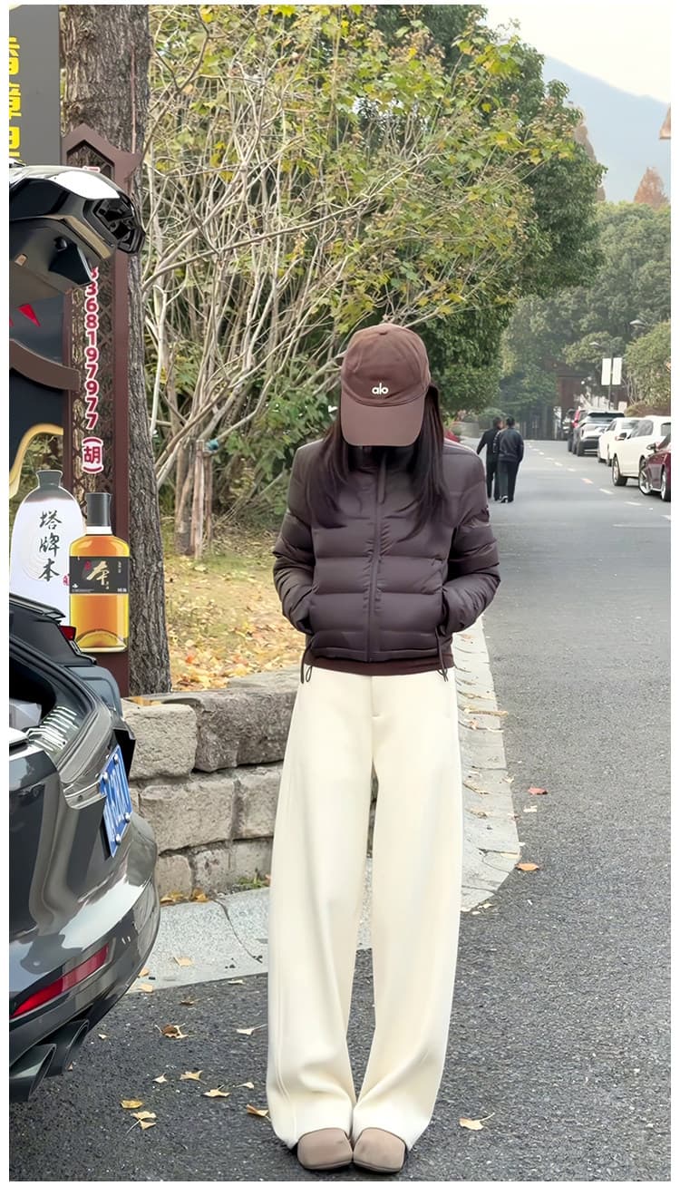 켄 콩 바람 쇼트 스타일 새로운 허리 수축 아래 면화 의류 여성 루즈핏 두꺼운 스탠드 칼라 작은 키 패딩 재킷 ins 트렌디 상세 이미지 10