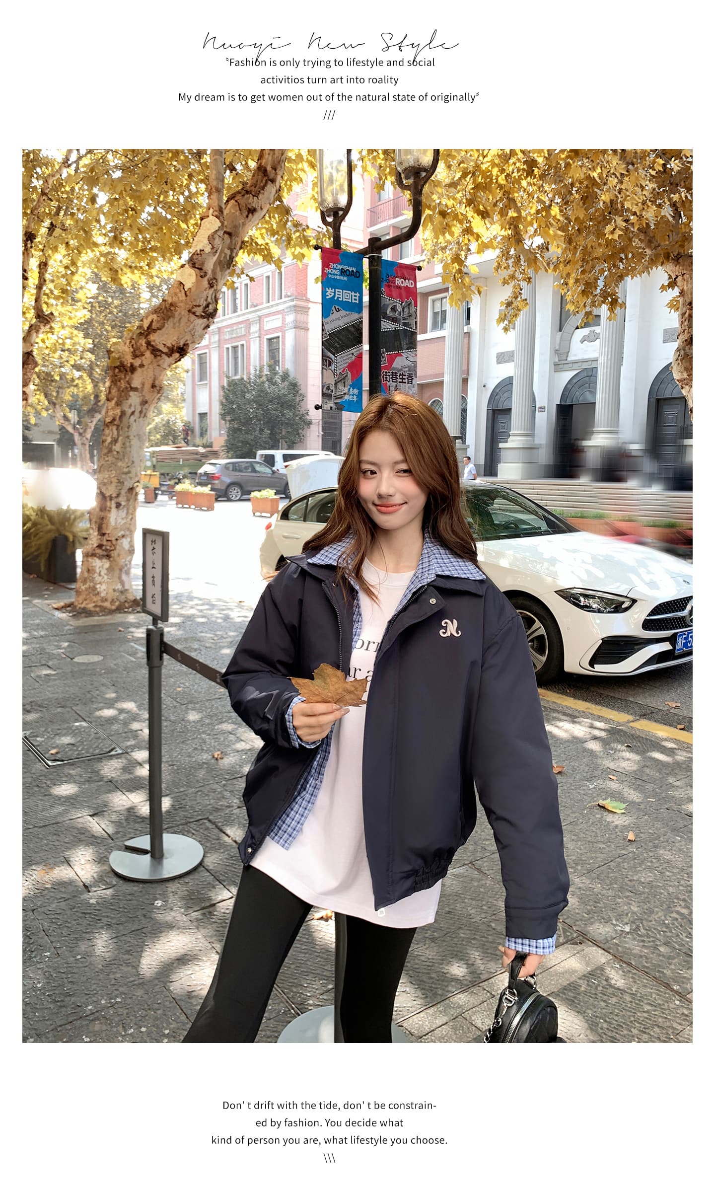 페이크 레이어드 여성 코트 2026 년 새로운 겨울 폴로 칼라 루즈핏 한 부서 착용 가져 가라. 고급 센스 면 옷 재킷 상세 이미지 9