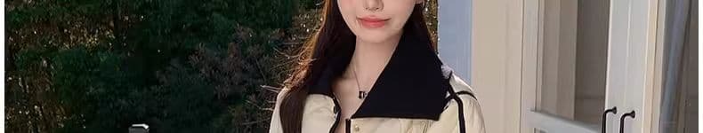 겨울 루즈핏 다용도 면 옷 작은 샤넬 스타일 두꺼운 보온 면 의류 고급 센스 프랑스식 프린트 경량 다용도 여성 상세 이미지 75