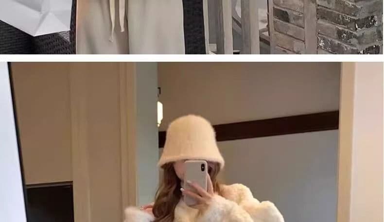 모방 토끼털 작은 샤넬 스타일 짧은 여성 코트 가을 겨울철 2026 년 새로운 루즈핏 슬림해 보이는 두꺼운 보온 플리스 맨위 상세 이미지 19