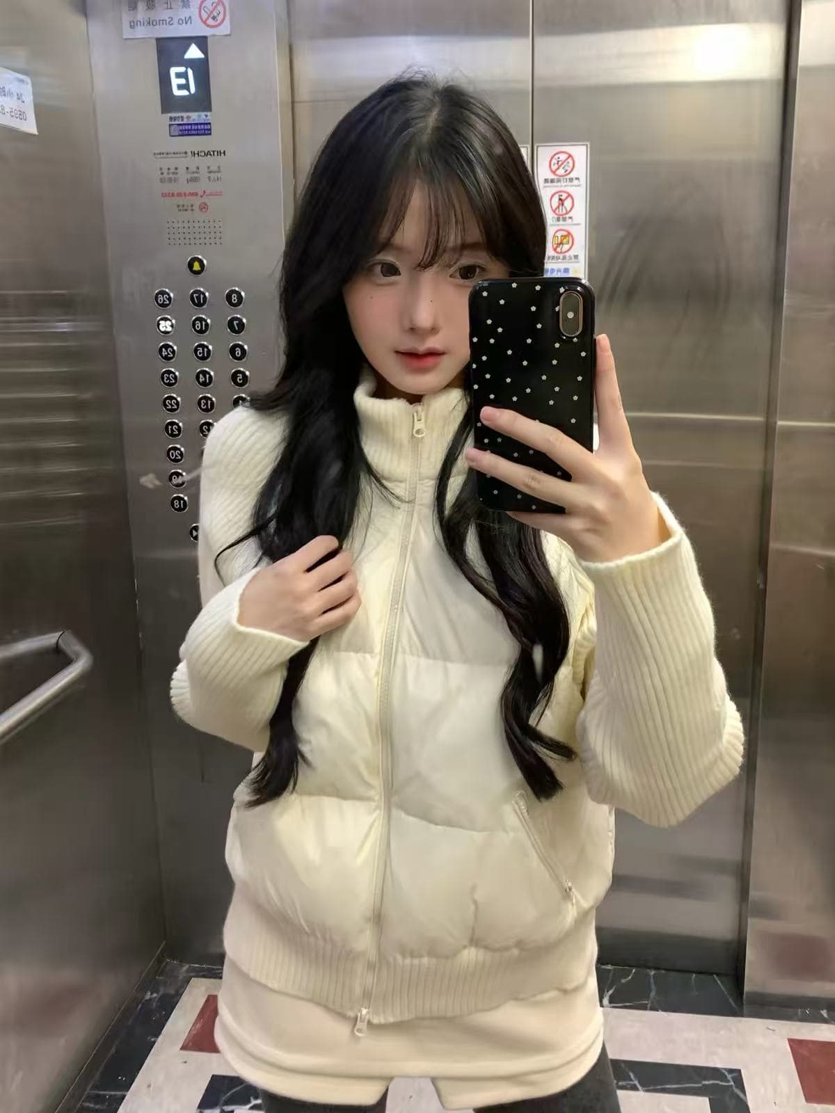 한 부서 슈퍼 잘 생긴 면 의류 여성 2026 새로운 겨울 니트 슬리브 면 옷 작은 키 목화 진딧물 두꺼운 겨울 의류 재킷 이미지 2