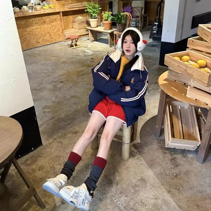 아메리칸 레트로 면 의류 여성 2026 년 새로운 겨울 목화 진딧물 bf 국가 트렌디 다운 코트 학생 재킷 커플 섹션 상세 이미지 13