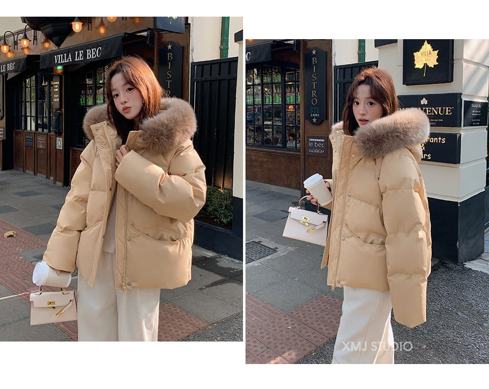 슈퍼 잘 생긴 아래 면화 의류 여성 겨울 2026 새로운 빅 사이즈 지방 mm 루즈핏 후드 두꺼운 쇼트 스타일 재킷 트렌디 상세 이미지 22