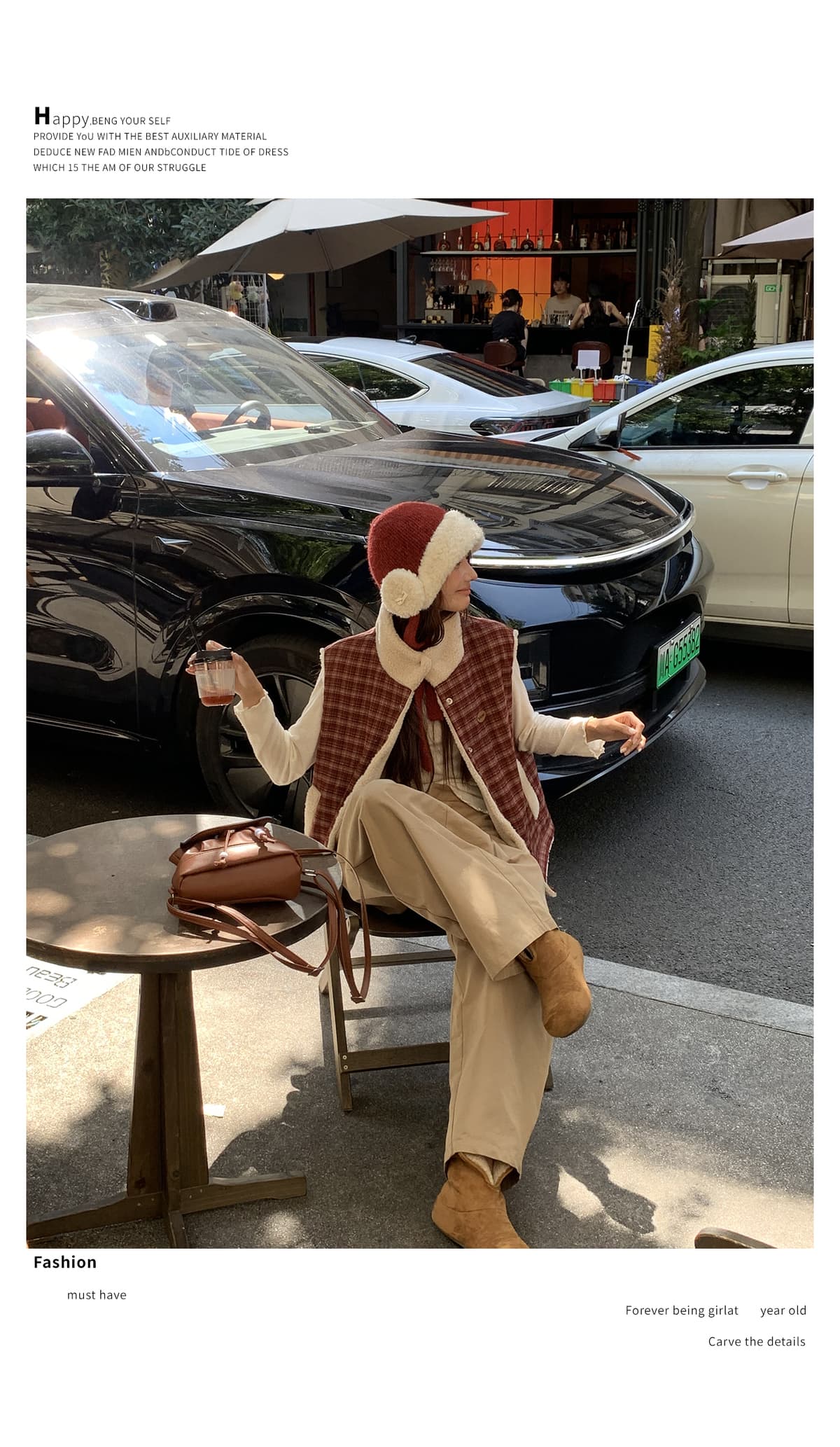 아메리칸 디자인 센스 양면 착용 체크무늬 플리스 면 옷 베스트 가을 겨울 루즈핏 캐주얼 보온 재킷 상세 이미지 23