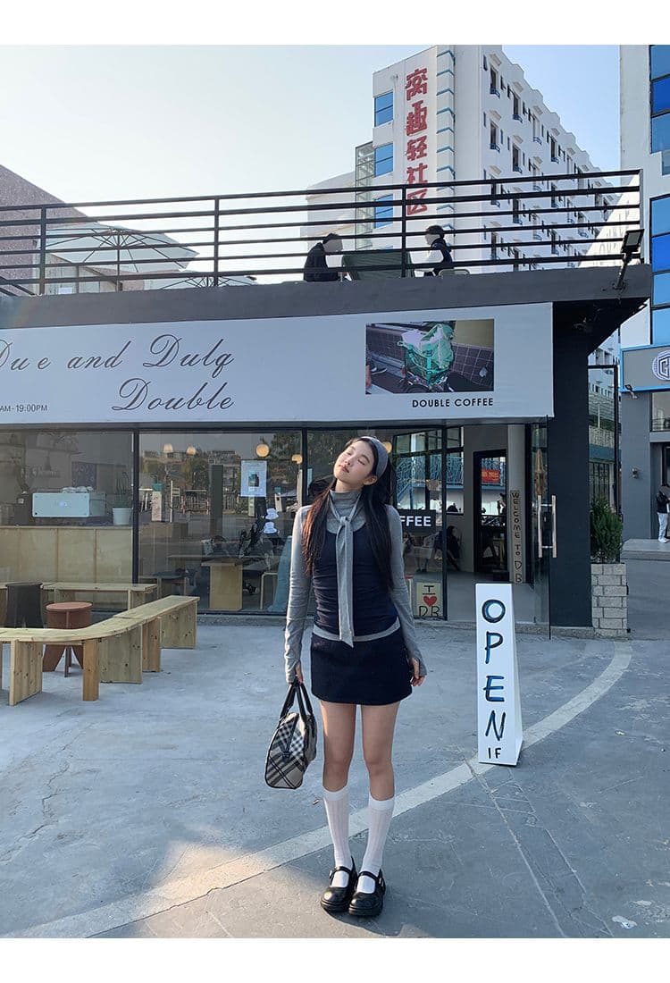 모달 사람들 면 세트 여성 가을 세트 착용 가져 가라. 연령 감소 빛 요리 한 작은 대중 아니요 명중 섹션 슈퍼 화재 투피스 세트 상세 이미지 9