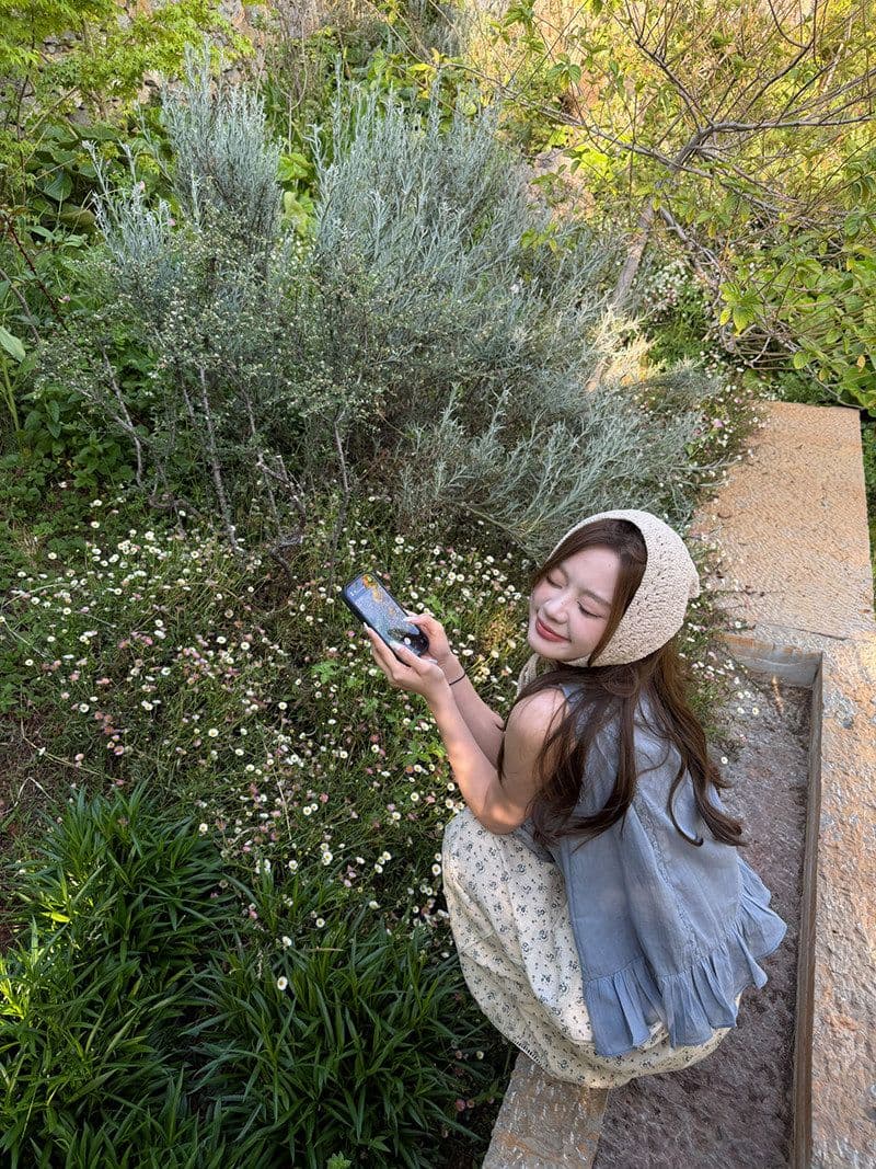 여름 꽃무늬 바지 전원 바람 레이스 배기 바지 여성 루즈핏 넓은 다리 9부 바지 슬림해 보이는 상세 이미지 21