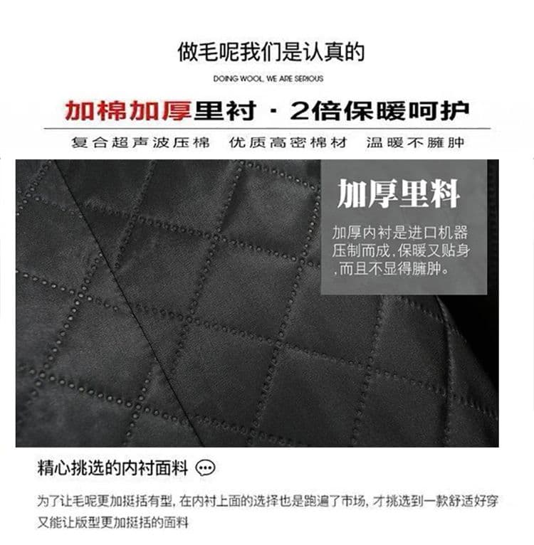 한 부서 작은 키 모직 여성 코트 2026 새로운 가을 겨울철 두꺼운 솜을 넣은 모직 중간 길이 코트 바람막이 상세 이미지 8