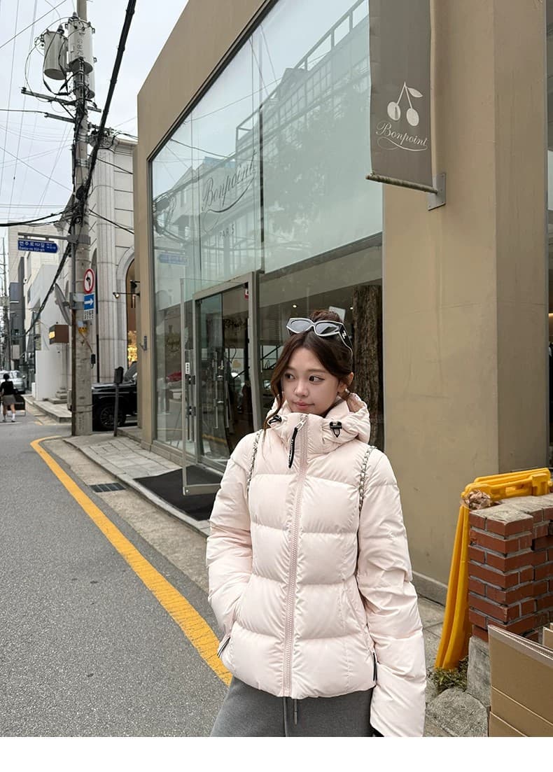 2026 새로운 슈퍼 잘 생긴 얇고 가벼운 갈비 살 몸매 가꾸기 아래 면화 의류 여성 후드 쇼트 스타일 보온 커플 겨울 여성 코트 상세 이미지 30