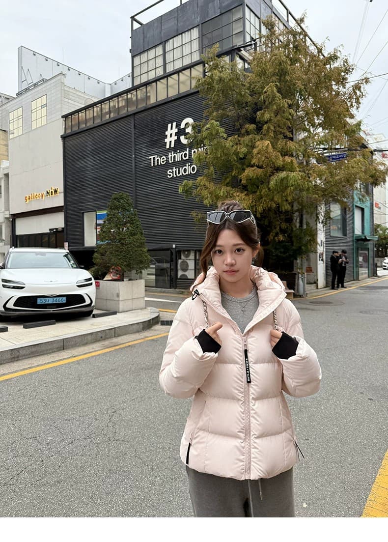 2026 새로운 슈퍼 잘 생긴 얇고 가벼운 갈비 살 몸매 가꾸기 아래 면화 의류 여성 후드 쇼트 스타일 보온 커플 겨울 여성 코트 상세 이미지 37