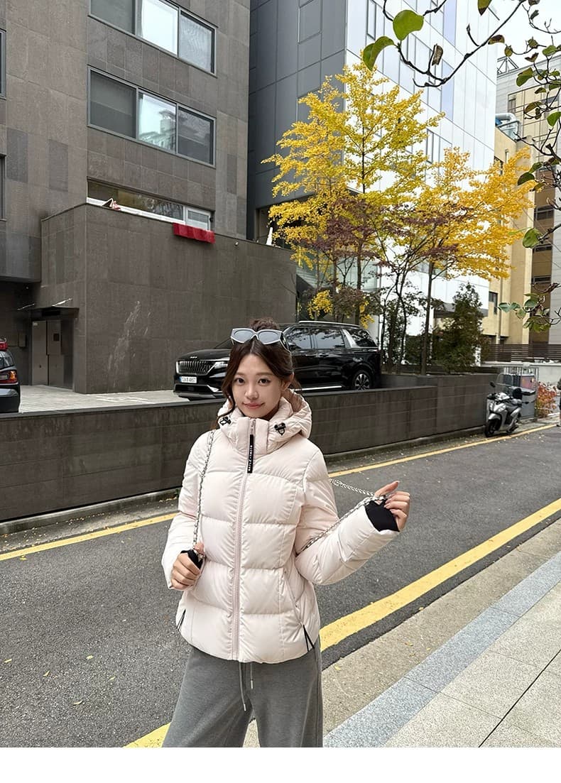 2026 새로운 슈퍼 잘 생긴 얇고 가벼운 갈비 살 몸매 가꾸기 아래 면화 의류 여성 후드 쇼트 스타일 보온 커플 겨울 여성 코트 상세 이미지 38