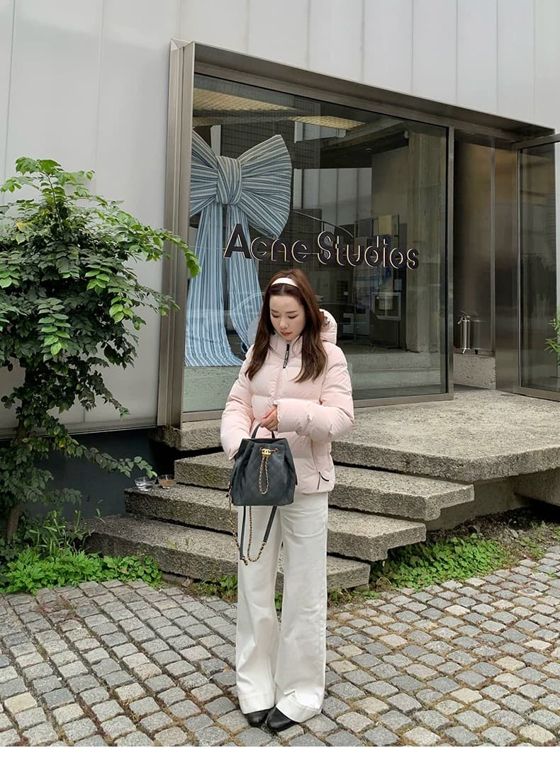 2026 새로운 슈퍼 잘 생긴 얇고 가벼운 갈비 살 몸매 가꾸기 아래 면화 의류 여성 후드 쇼트 스타일 보온 커플 겨울 여성 코트 상세 이미지 40