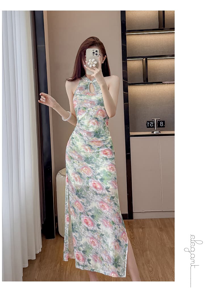 실사 고급 센스 민족 스타일 2026 영 섹션 소녀 망사 개선 치파오 슈퍼 몸매 가꾸기 슬림해 보이는 드레스 상세 이미지 16