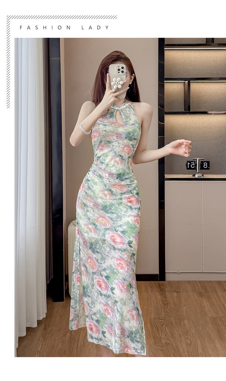 실사 고급 센스 민족 스타일 2026 영 섹션 소녀 망사 개선 치파오 슈퍼 몸매 가꾸기 슬림해 보이는 드레스 상세 이미지 20