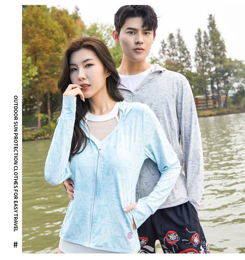 자외선 차단 의류 남녀 커플 섹션 탈착식 모자 국방 자외선 얇고 가벼운 피부 의류 야외 자외선 차단 복 upf50+ 상세 이미지 22