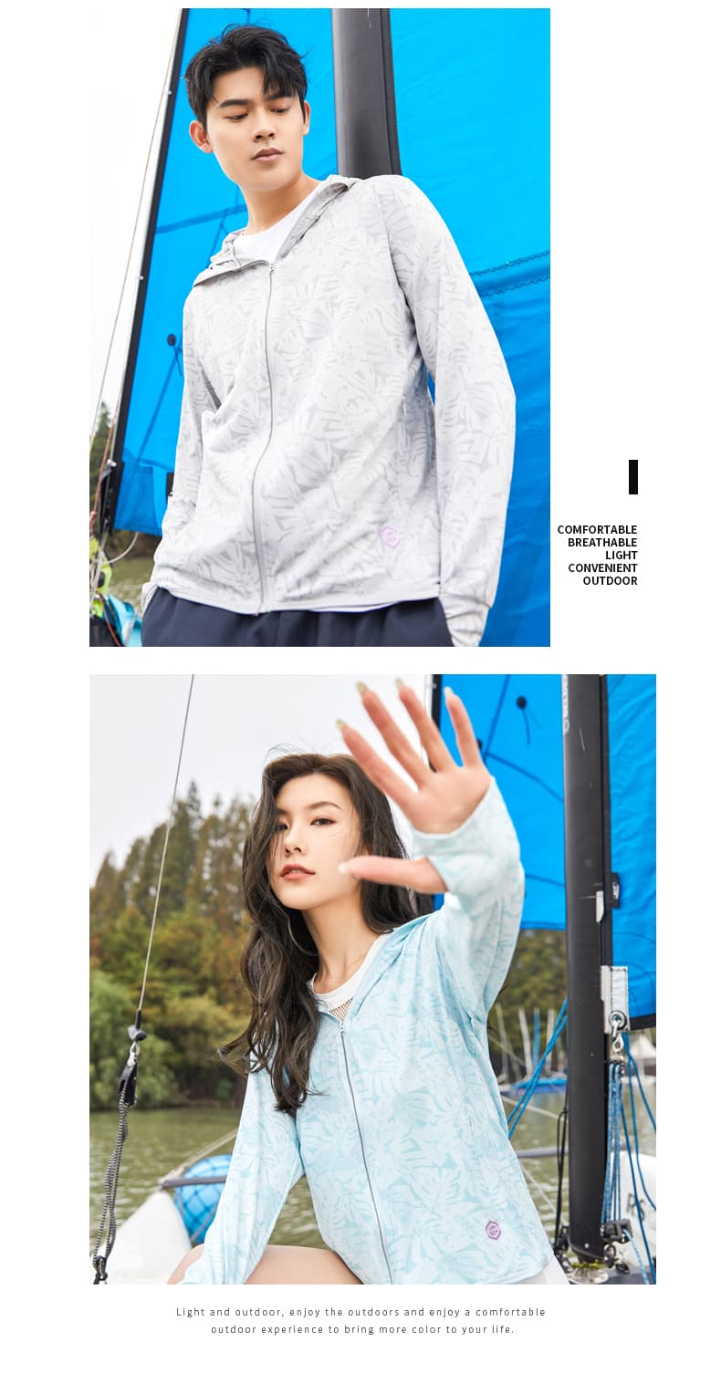 자외선 차단 의류 남녀 커플 섹션 탈착식 모자 국방 자외선 얇고 가벼운 피부 의류 야외 자외선 차단 복 upf50+ 상세 이미지 23