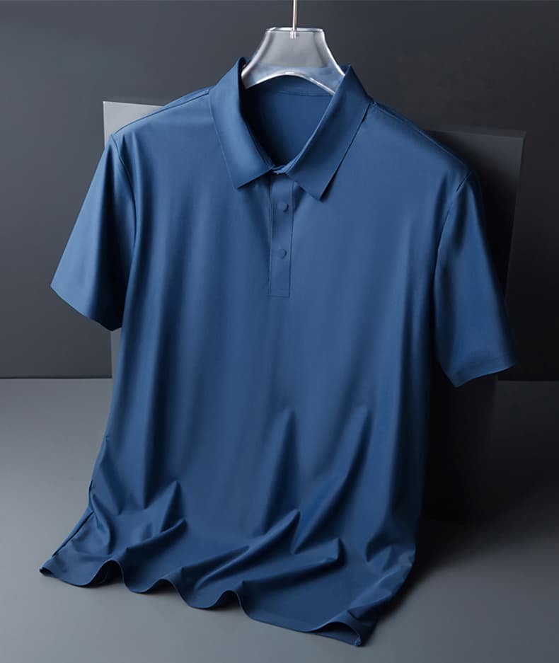 여름 새로운 트렌드 다용도 부드럽다 편안함 맨위 빛 럭셔리 비즈니스 POLO 셔츠 속도 건조한 차가운 통기성 반팔 상세 이미지 29