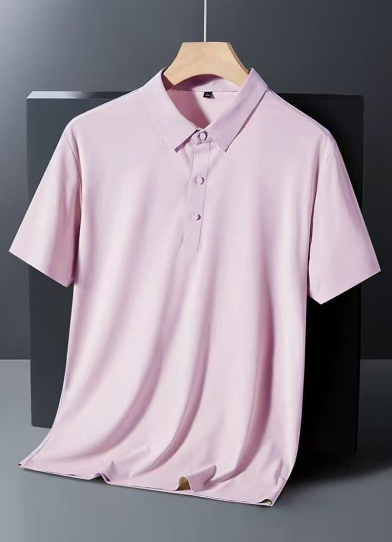 여름 새로운 트렌드 다용도 부드럽다 편안함 맨위 빛 럭셔리 비즈니스 POLO 셔츠 속도 건조한 차가운 통기성 반팔 상세 이미지 32