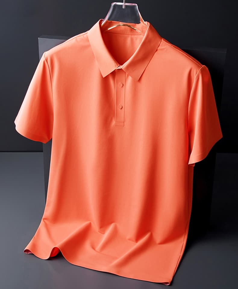 여름 새로운 트렌드 다용도 부드럽다 편안함 맨위 빛 럭셔리 비즈니스 POLO 셔츠 속도 건조한 차가운 통기성 반팔 상세 이미지 46