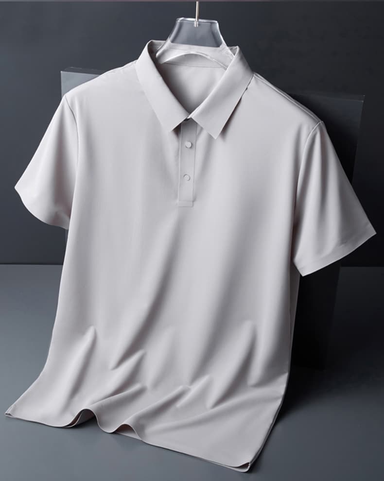 여름 새로운 트렌드 다용도 부드럽다 편안함 맨위 빛 럭셔리 비즈니스 POLO 셔츠 속도 건조한 차가운 통기성 반팔 상세 이미지 47
