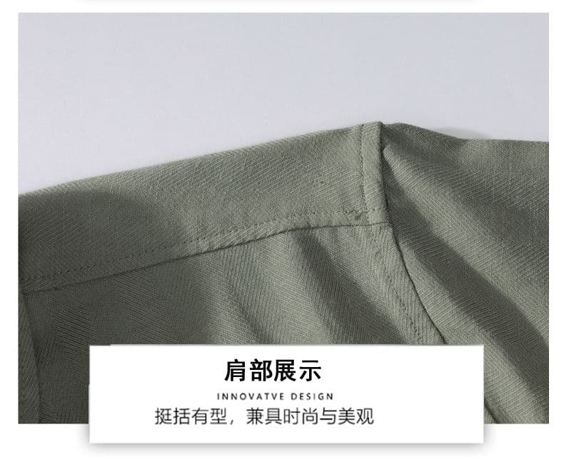 주간 실크 아마 워싱 반팔 셔츠 루즈핏 질감 센스 캐주얼 미니멀리즘 인기 다용도 새로운 여름 셔츠 상세 이미지 15