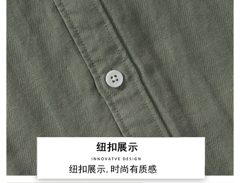 주간 실크 아마 워싱 반팔 셔츠 루즈핏 질감 센스 캐주얼 미니멀리즘 인기 다용도 새로운 여름 셔츠 상세 이미지 16